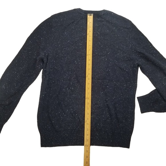 GH Bass Crewneck Sweater Mens L Acrylic Wool Grandpa Pullover Lightweight Blue - Picture 10 of 16